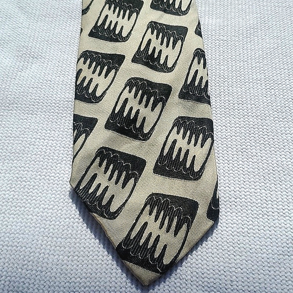 Vintage 1950s Rhodia acetate Italy wide FAT 4" tie 58"